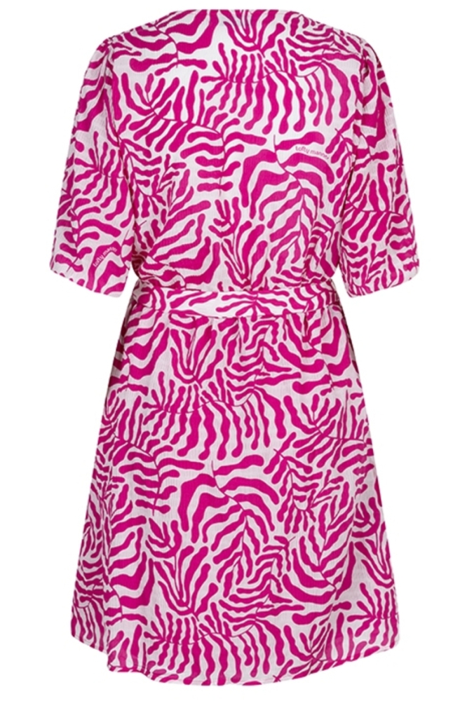 DRESS LEELA QE22 747 Purple Coral Print
